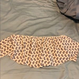 Off the shoulder bathing suit top (from buckle)